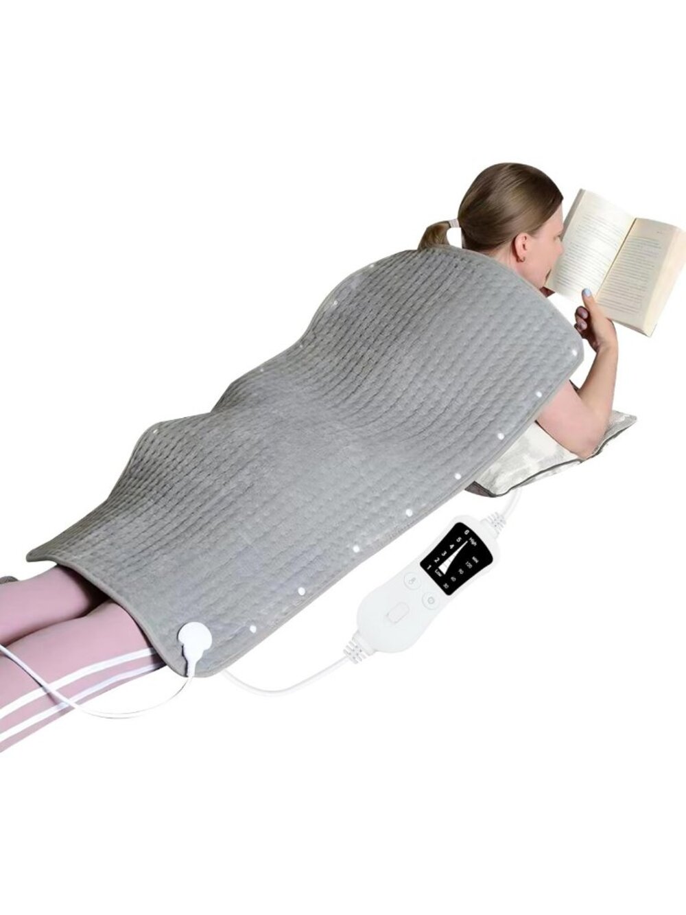 Extra Large 40"x20" High-Heat Heating Pad for Back, Neck & Shoulder Pain Relief
